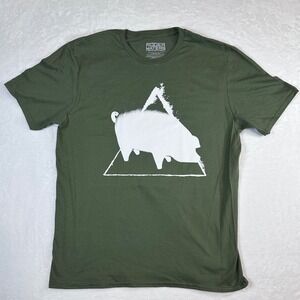 New Roger Waters This Is Not A Drill Tour T-Shirt Men Large Green Pink Floyd Pig
